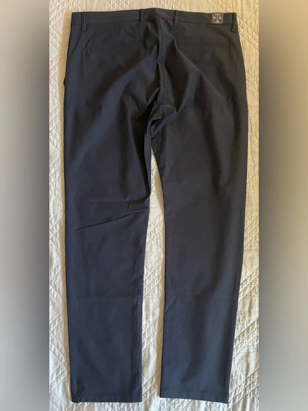 J. CREW 484 Slim-fit tech pant in Darkest Navy Size 36 NWT $128 CG696